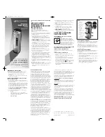 Preview for 2 page of Bionaire BT17C Instruction Leaflet