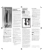 Preview for 2 page of Bionaire BT45RI Instruction Leaflet