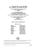 Preview for 52 page of Bionaire BTF001X Instruction Manual