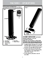 Preview for 3 page of Bionaire BTF4010AR Instruction Leaflet