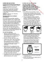 Preview for 15 page of Bionaire BU1400 Instruction Manual