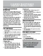 Предварительный просмотр 5 страницы Bionaire BUL6010 Series Instruction Leaflet