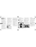 Предварительный просмотр 2 страницы Bionaire BWM2601 Instruction Leaflet