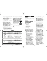 Preview for 23 page of Bionaire BWM5251 Instruction Manual