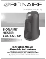 Preview for 1 page of Bionaire CALEFACTOR BCH4562E Instruction Manual