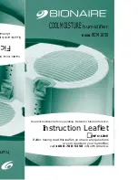 Предварительный просмотр 1 страницы Bionaire COOL MOISTURE BCM1850 Instruction Leaflet