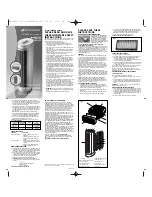 Предварительный просмотр 1 страницы Bionaire EnviroKlean BAP1242 Instruction Leaflet