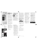 Предварительный просмотр 1 страницы Bionaire PERMAtech BAP1415-CN Instruction Leaflet