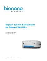 BioNano Genomics Saphyr 60325 System Safety Manual preview