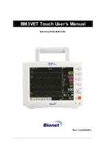 Предварительный просмотр 1 страницы Bionet BM3VET Touch User Manual