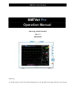 Bionet BM7VET Operation Manual предпросмотр