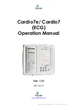 Bionet Cardio7 Operation Manual предпросмотр