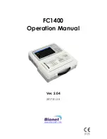 Bionet FC1400 Operation Manual предпросмотр