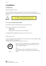 Предварительный просмотр 15 страницы Bionics TX-2300KFP Manual To Installation And Operation