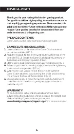 Preview for 7 page of Bionik GAME CLUTCH User Manual