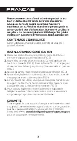 Preview for 8 page of Bionik GAME CLUTCH User Manual