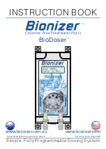 Bionizer BioDoser Instruction Book предпросмотр