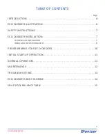 Preview for 3 page of Bionizer Eco - Oxidizer Instruction Book