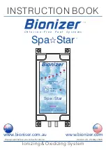 Preview for 1 page of Bionizer Spa Star Instruction Book