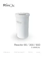 BioOx Reactor 300 Manual предпросмотр