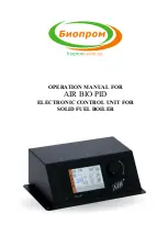 Bioprom MPT-AIR BIO PID Operation Manual предпросмотр