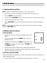 Предварительный просмотр 19 страницы BIOS Diagnostics BD270 Instruction Manual