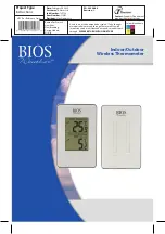 BIOS WEATHER 315BC Instructions Manual предпросмотр