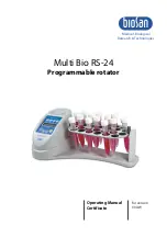 Biosan Bio RS-24 Operating Manual предпросмотр