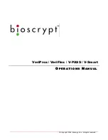 Предварительный просмотр 1 страницы bioscrypt V-PASS Operation Manual