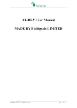 BioSignals AI-HRV User Manual предпросмотр