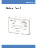 BioSmart Prox-E Installation Manual preview