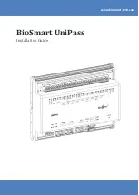 BioSmart UniPass Installation Manual preview