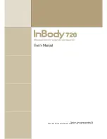 Предварительный просмотр 1 страницы Biospace InBody720 User Manual