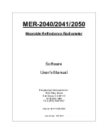 Предварительный просмотр 1 страницы Biospherical Instruments Inc MER-2040 Software User Manual