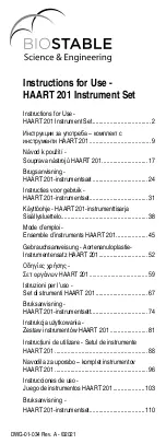 Предварительный просмотр 1 страницы BioStable HAART 201 Instructions For Use Manual