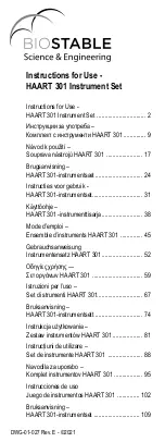 Предварительный просмотр 1 страницы BioStable HAART 301 Instructions For Use Manual