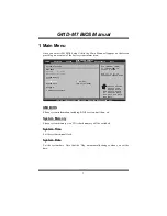 Предварительный просмотр 4 страницы Biostar G41-M7 Bios Manual