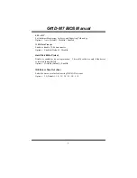 Предварительный просмотр 7 страницы Biostar G41-M7 Bios Manual