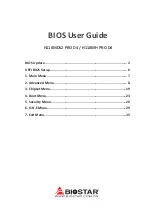 Предварительный просмотр 1 страницы Biostar H110MDS2 PRO D4 Bios User Manual