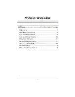 Preview for 1 page of Biostar NF325-A7 Bios Setup Manual