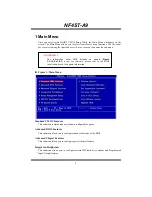 Предварительный просмотр 4 страницы Biostar NF4ST-A9 Bios Setup Manual