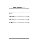 Предварительный просмотр 1 страницы Biostar P31B-A7 - BIOS Manual