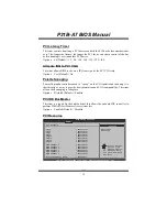 Предварительный просмотр 20 страницы Biostar P31B-A7 - BIOS Manual