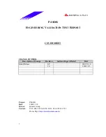 Предварительный просмотр 1 страницы Biostar P4 SDR Test Report