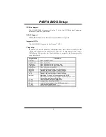 Предварительный просмотр 3 страницы Biostar P4 SFA Bios Setup Manual