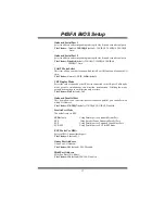 Предварительный просмотр 18 страницы Biostar P4 SFA Bios Setup Manual