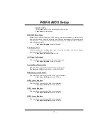 Предварительный просмотр 19 страницы Biostar P4 SFA Bios Setup Manual