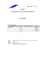 Preview for 1 page of Biostar P4 TDG Engineering Validation Test Report