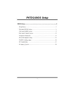 Biostar P4 TDQ Bios Setup Manual предпросмотр