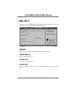 Предварительный просмотр 4 страницы Biostar TA785-A3 - BIOS Manual